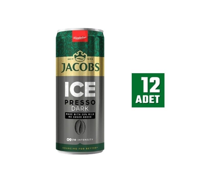 Jacobs Icepresso Dark 250 Ml (12 ADET)