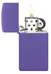 Zippo Slim Mor-Purple Matte Dizayn Çakmak