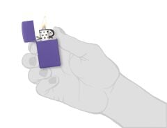 Zippo Slim Mor-Purple Matte Dizayn Çakmak