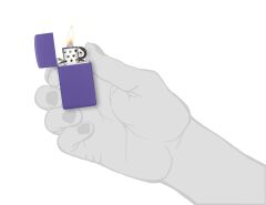 Zippo Slim Mor-Purple Matte Dizayn Çakmak