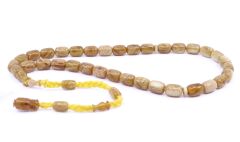 Kapsül Kesim Sıkma Kehribar Tesbih 8,5 x 12 mm