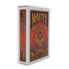 Jumbo Plastik Oyun Kartı Destesi / Kırmızı