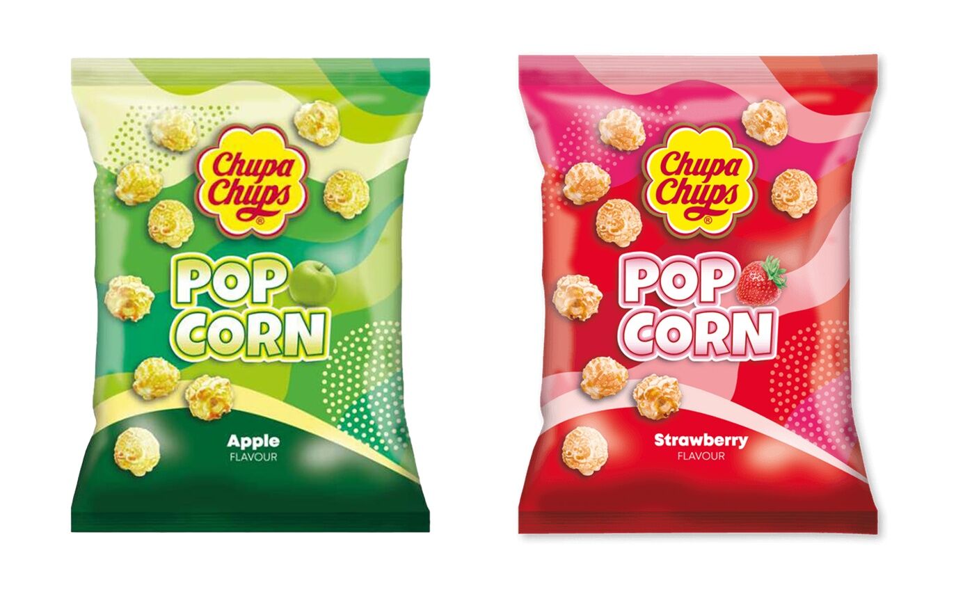 Chupa Chups Pop Corn Elma ve Çilek Aromalı Patlamış Mısır Tadım Paketi