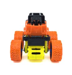 Turuncu Siyah Dev Tekerlekli Oyuncak Canavar Kamyon - Süspansiyonlu Monster Truck Off-Road Araba