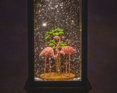 Flamingolar Işıklı ve Müzikli Kar Küresi