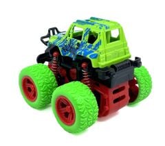Yeşil Mavi Dev Tekerlekli Oyuncak Canavar Kamyon - Süspansiyonlu Monster Truck Off-Road Araba