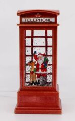 Noel Baba Ve Geyik Işıklı ve Müzikli Kar Küresi