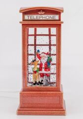 Noel Baba Ve Geyik Işıklı ve Müzikli Kar Küresi