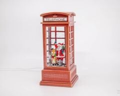 Noel Baba Ve Geyik Işıklı ve Müzikli Kar Küresi
