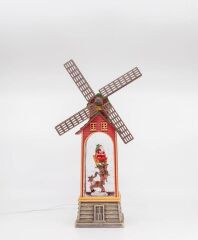 Yel Değirmeni Işıklı ve Müzikli Kar Küresi