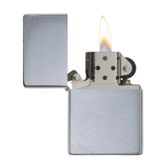 Zippo 1937 Series Brushed Chrome Vintage with Slashes
