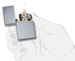Zippo 1937 Series Brushed Chrome Vintage with Slashes