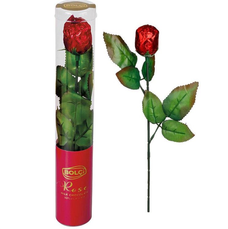 Bolçi Gül Tasarımlı Sütlü Çikolata 20 g