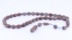 Kapsül Kesim Sıkma Kehribar Tesbih 8 x 11,5 mm 1003