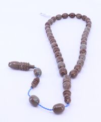 Kapsül Kesim Sıkma Kehribar Tesbih 8 x 11,5 mm 1003