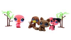 Lovely Zoology Friends Mini Hayvan Figürleri ve PeluşOyun Seti - 4'lü Figür ve Aksesuar Seti