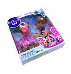 Lovely Zoology Friends Mini Hayvan Figürleri ve PeluşOyun Seti - 4'lü Figür ve Aksesuar Seti