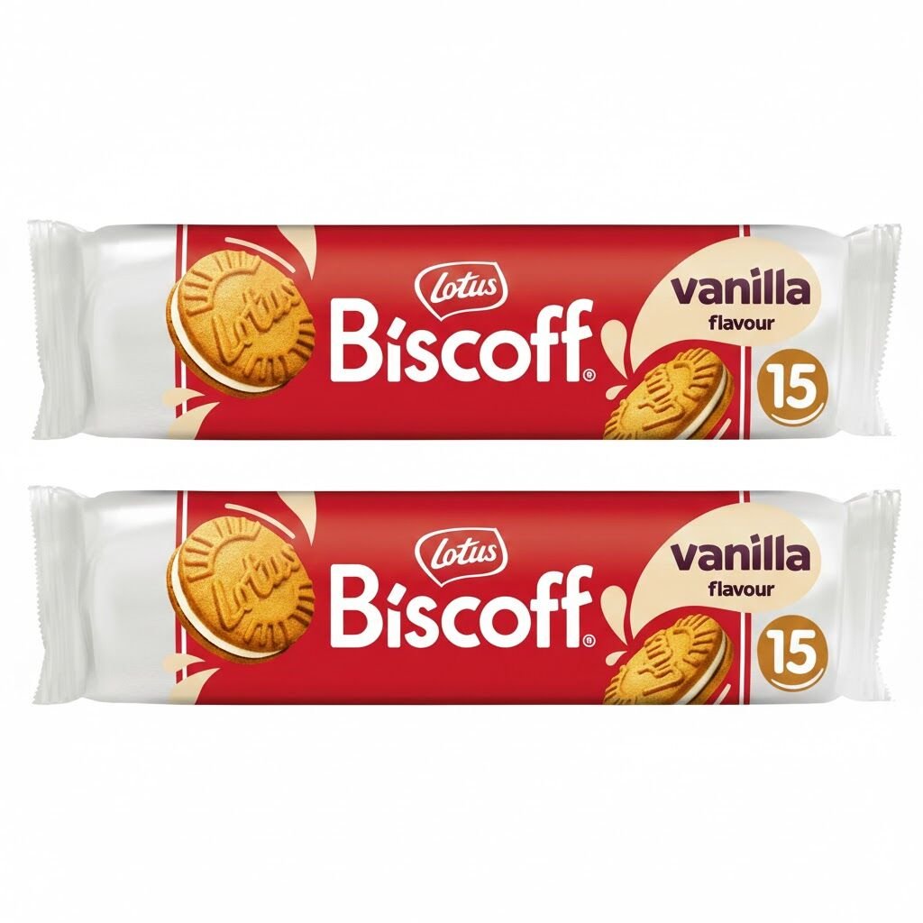 Lotus Biscoff Sandwich Vanilya Kremalı Bisküvi 150 G (2 ADET)
