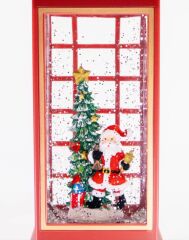 Noel Baba Çam Ağacı Işıklı ve Müzikli Kar Küresi