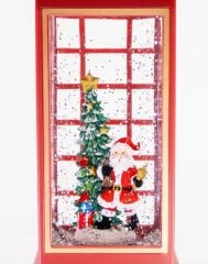 Noel Baba Çam Ağacı Işıklı ve Müzikli Kar Küresi