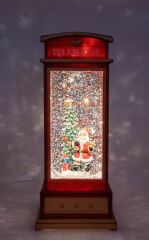 Noel Baba Çam Ağacı Işıklı ve Müzikli Kar Küresi