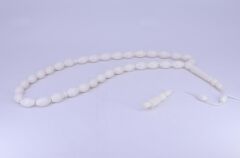 Beyzi Kesim Deve Kemiği Tesbih 7,5 x 12 mm