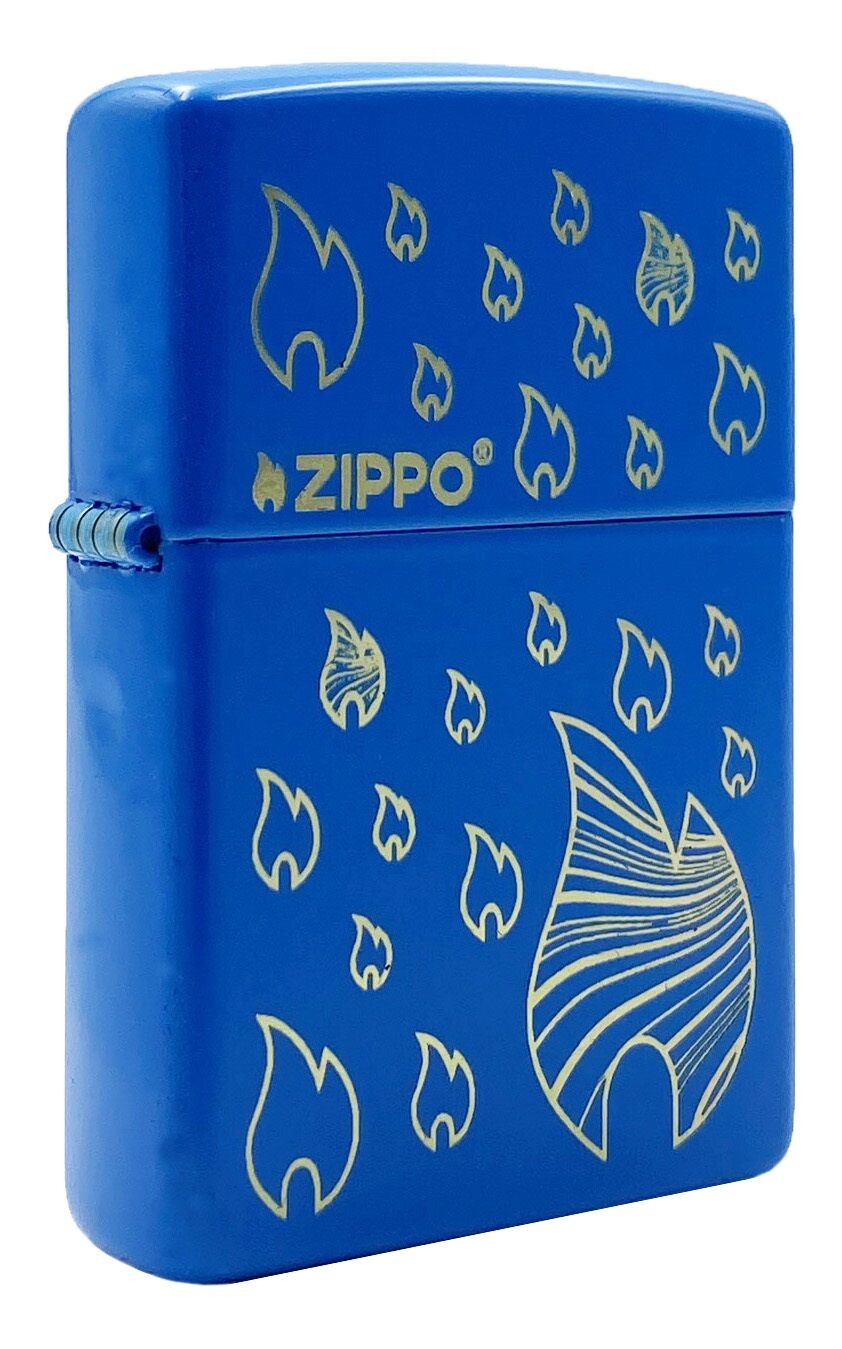 Zippo Sky Blue Flame Dizayn Çakmak
