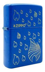 Zippo Sky Blue Flame Dizayn Çakmak