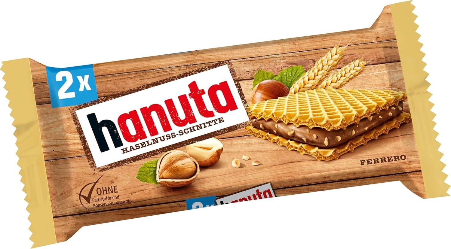 Hanuta Haselnuss-Schnitte Fındık Kremalı Gofret