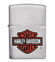 Zippo Harley Davidson Logo Brushed Chrome Dizayn Çakmak
