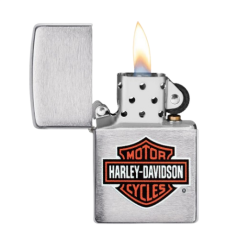Zippo Harley Davidson Logo Brushed Chrome Dizayn Çakmak