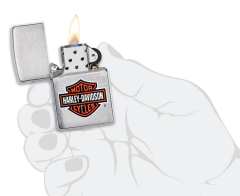 Zippo Harley Davidson Logo Brushed Chrome Dizayn Çakmak