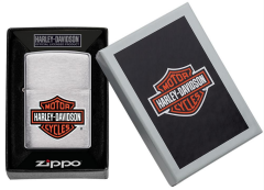 Zippo Harley Davidson Logo Brushed Chrome Dizayn Çakmak