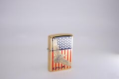 Zippo U.S.A Flag And Eagle Dizayn Çakmak