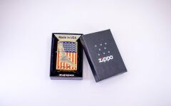 Zippo U.S.A Flag And Eagle Dizayn Çakmak