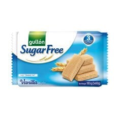 Gullon Vanilya Aromalı Krema Dolgulu Şekersiz Gofret - Sugar Free Wafer 180 gr