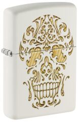 Zippo Sugar Skull White Matte Dizayn Çakmak