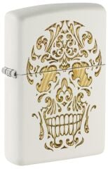 Zippo Sugar Skull White Matte Dizayn Çakmak