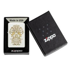 Zippo Sugar Skull White Matte Dizayn Çakmak