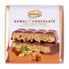 Bolçi Fındıklı Kadayıf Dolgulu Sütlü Çikolata - Dubai Çikolatası 100g