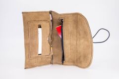 Pipsan Hakiki Deri Tüt*n Kesesi Cüzdan Tütünlük