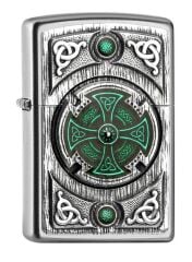 Zippo Celtic Green Cross Dizayn Çakmak