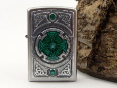 Zippo Celtic Green Cross Dizayn Çakmak