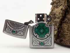 Zippo Celtic Green Cross Dizayn Çakmak
