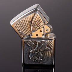 Zippo Eagle Kartal Amblem Dizayn Çakmak