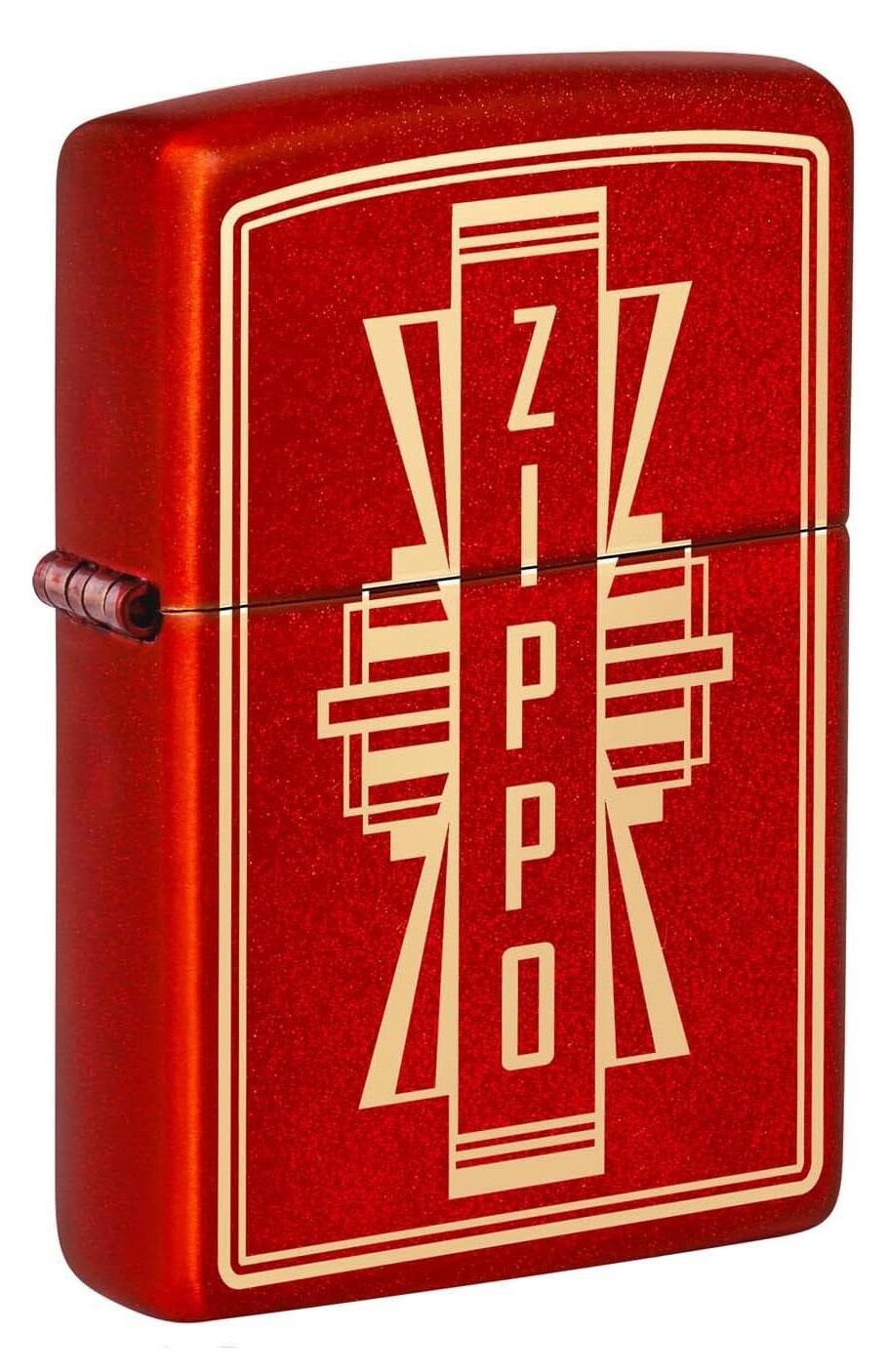 Zippo Metallic Red Logo Dizayn Çakmak