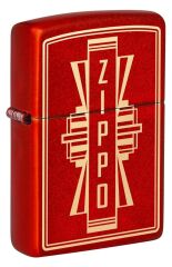 Zippo Metallic Red Logo Dizayn Çakmak