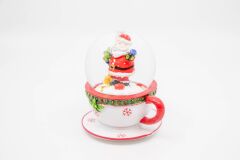 Fincan Tasarımlı Noel Baba Kar Küresi