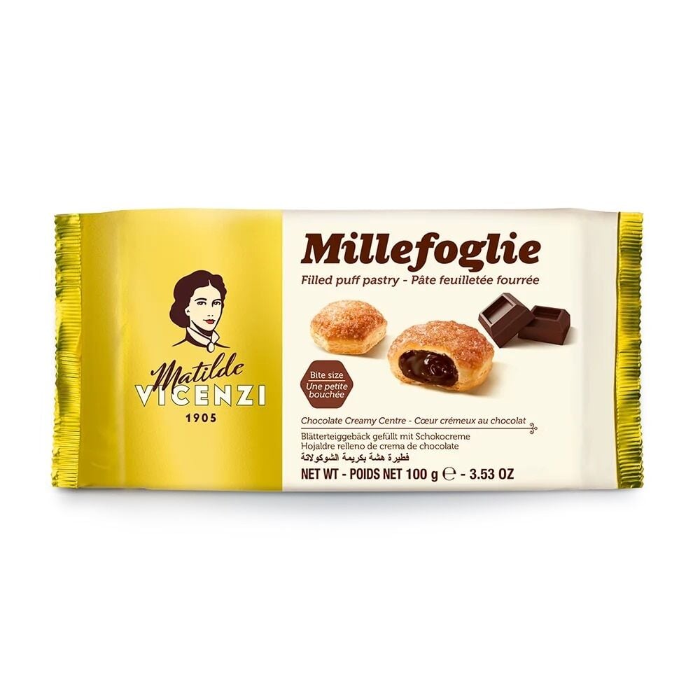 Matilde Vicenzi Millefoglie Çikolata Kreması Dolgulu Milföy Tatlı 100 g