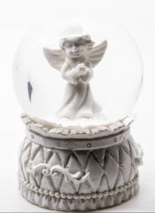 Mini Boy Melek Figürlü Kar Küresi